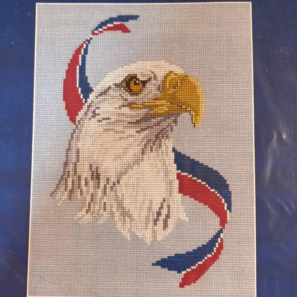 Counted Cross Stitch Jeanette Crews American Bald Eagle New Unopened